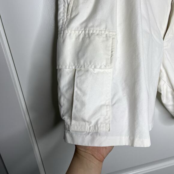 Vtg Willis & Geiger Shorts Mens Sz 40 Ivory Military Cargo Cotton 6" Inseam - Picture 8 of 12